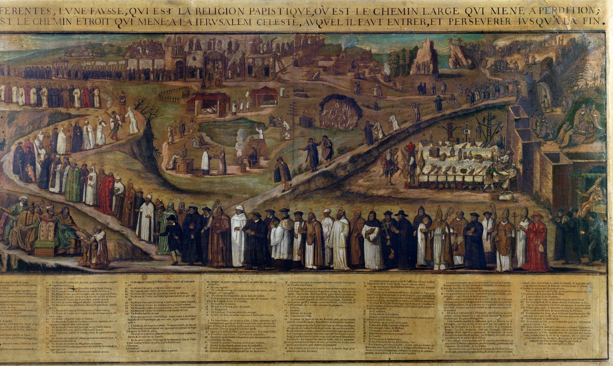 The Two Paths of Religion, skildring af skellet mellem protestantisme og katolicisme (se også 174606 og 174607) af French School