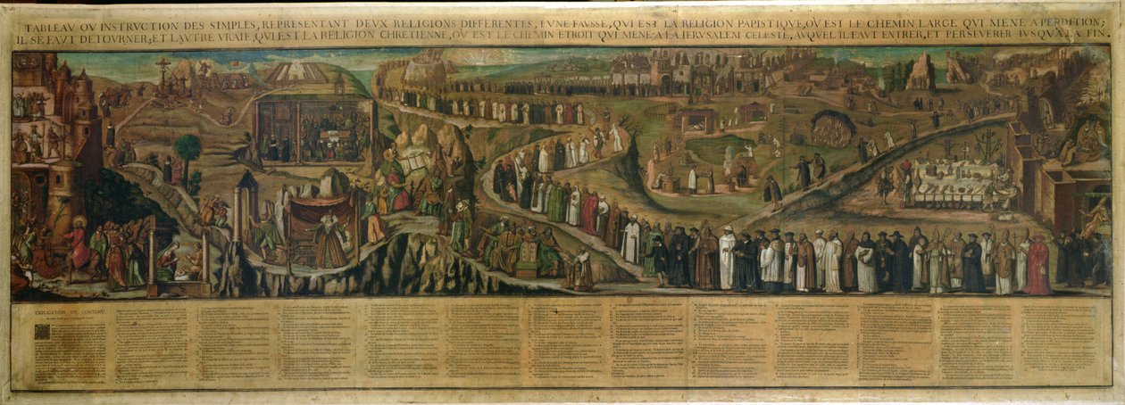 The Two Paths of Religion, skildring af skellet mellem protestantisme og katolicisme (se også 174605 og 174606) af French School