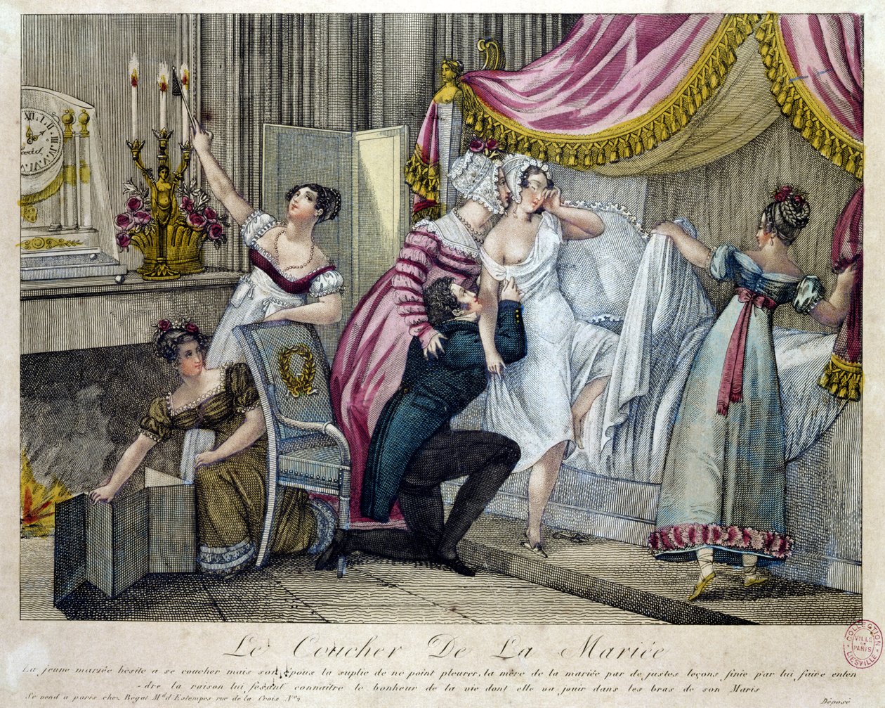 Bryllupsnatten, ca. 1820 af French School