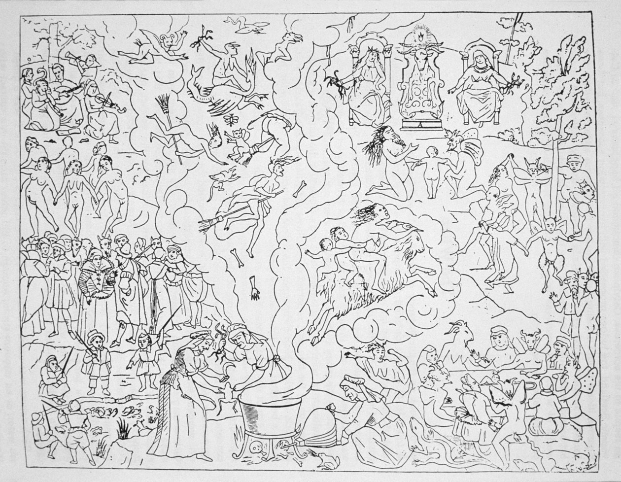 The Witches Sabbath, kopi af en illustration fra Tableau de l