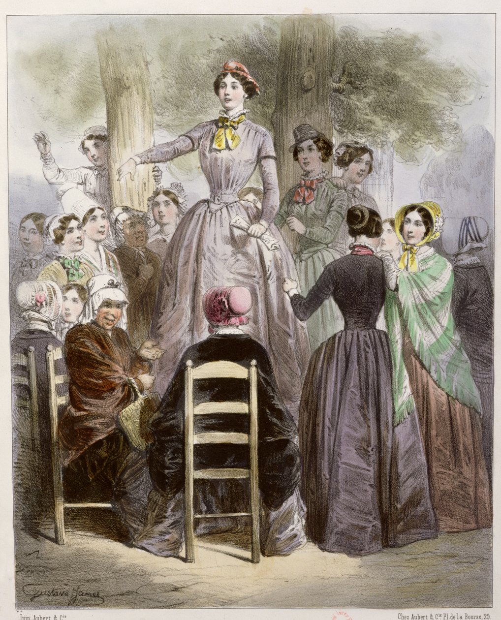 Kvinderegeringen under 1848-revolutionen af French School