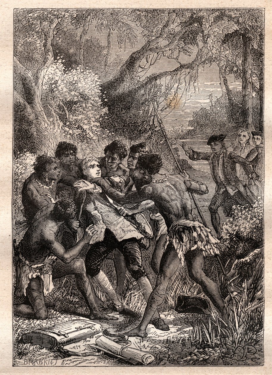 Barres eventyr: ledsager af botaniker Philibert Commerson, Jeanne Barret (eller Bare, Baret, nee Barer) passerer som hans kammertjener, under navnet "" Jean Barre", for at ledsage ham på ekspeditionen ledet af Bougainville i 1766 og deres bedrag var diskot af French School