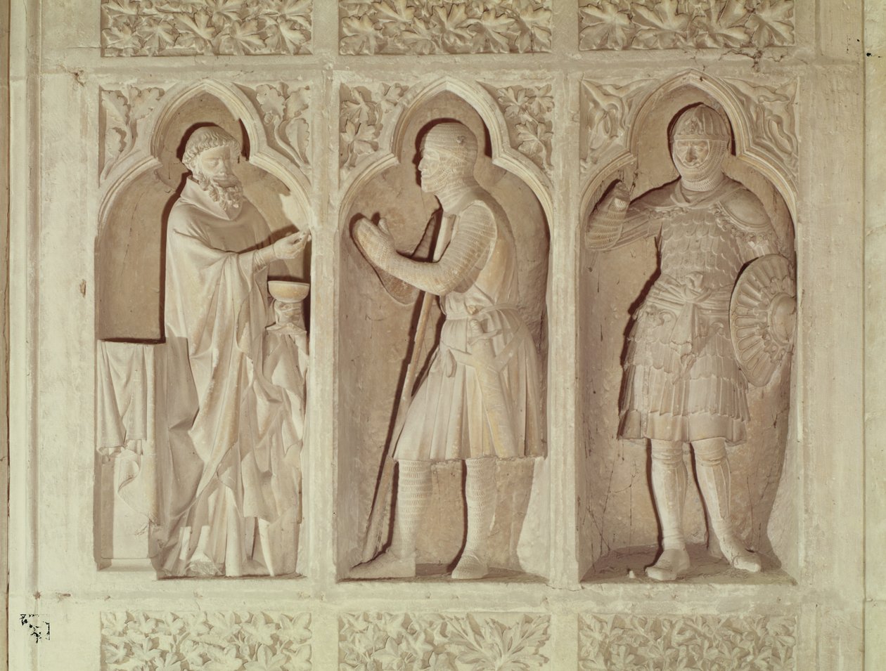 Riddersamfundet, detalje fra skibets vestende, 1245-57 af French School