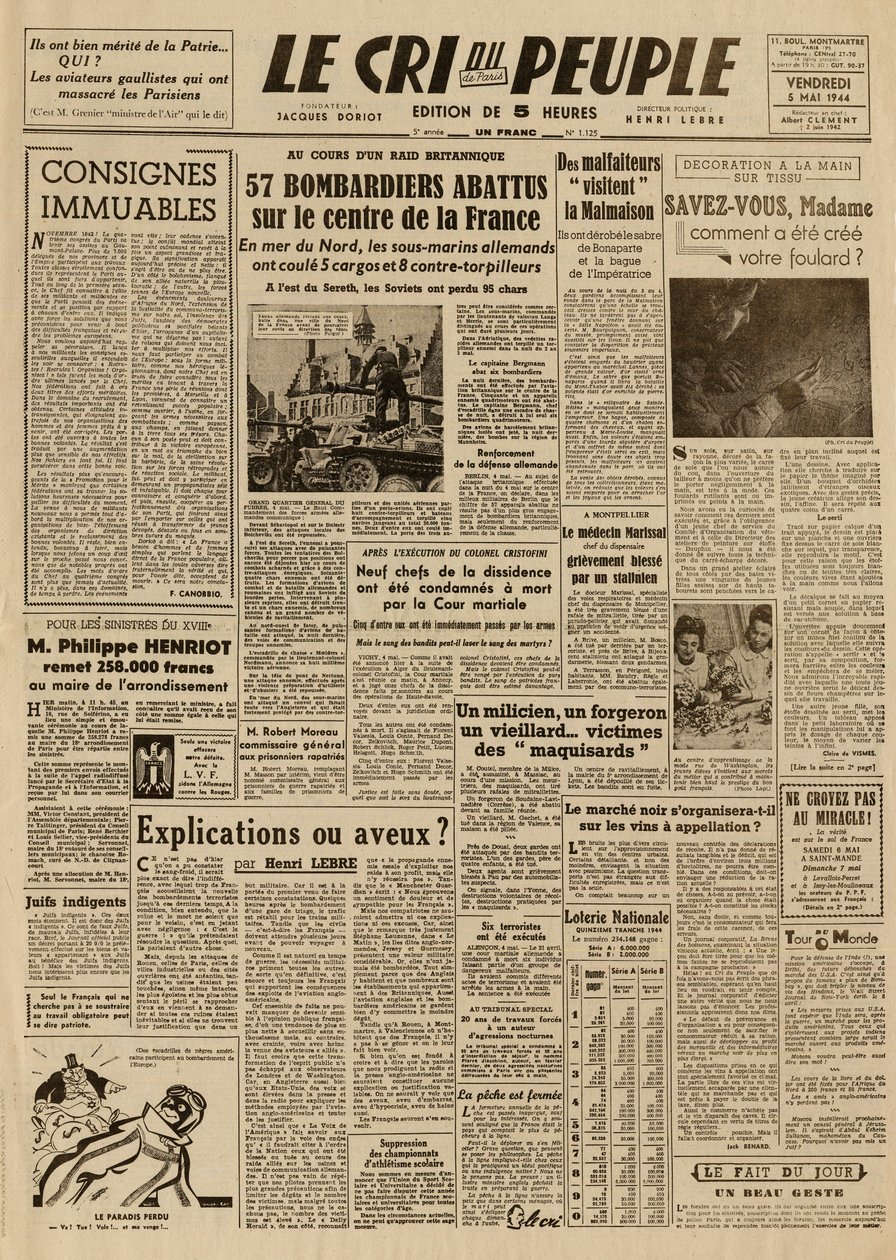 Folkets gråd - fredag den 5. maj af French School