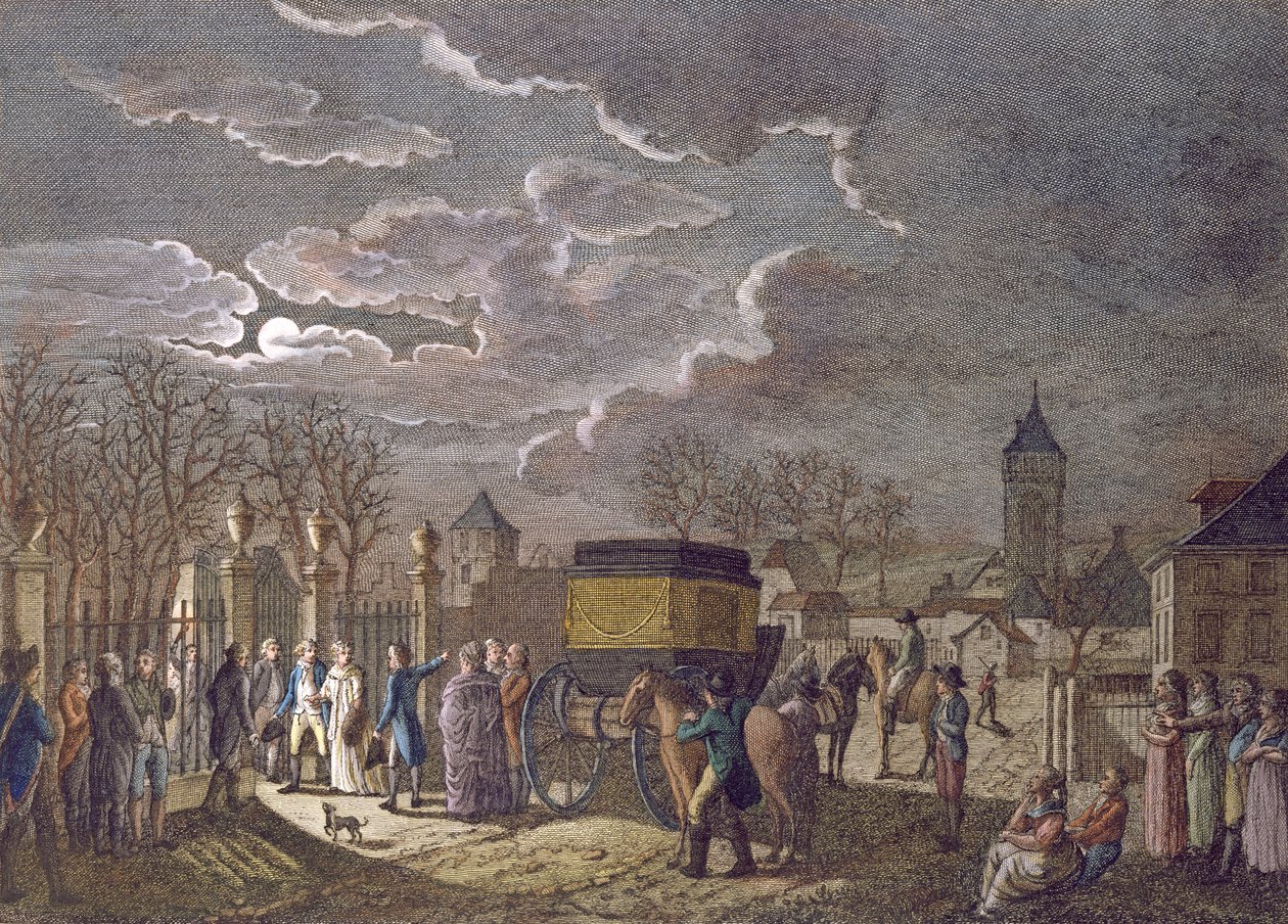 Udvekslingen den 26. december 1795 af Madame Royale i Basel med 6 franske fanger fanget af østrigerne af French School