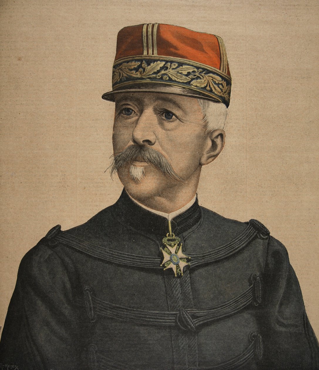 Den nye stabschef for den franske hær, illustration fra Le Petit Journal: Supplement illustre, 18. september 1898 af French School