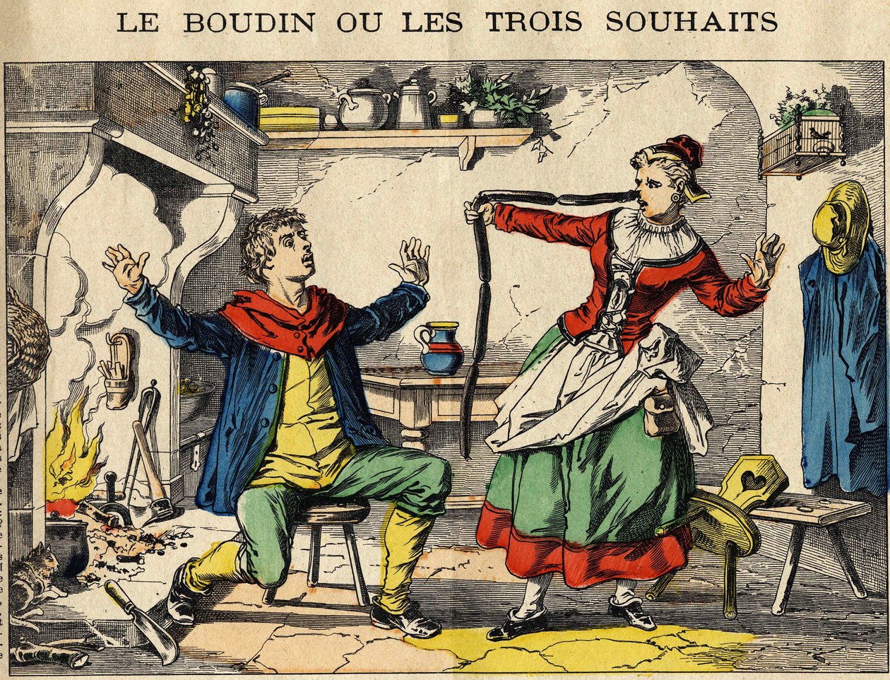 Buddingen eller de tre ønsker (eller latterlige ønsker). af French School
