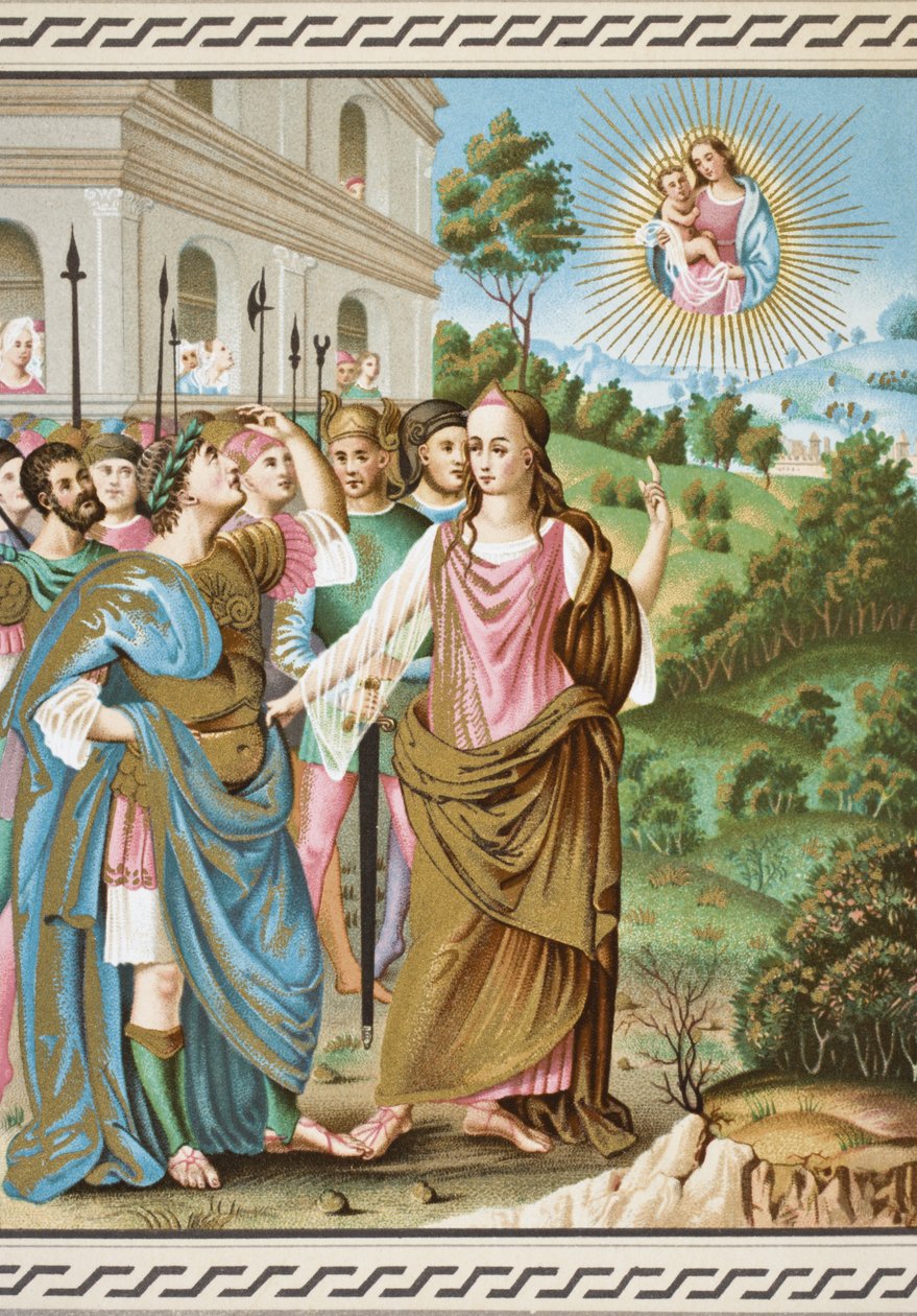 Sibyllen af Tiburtis, der annoncerer for Augustus Jesu Kristi komme, fra 