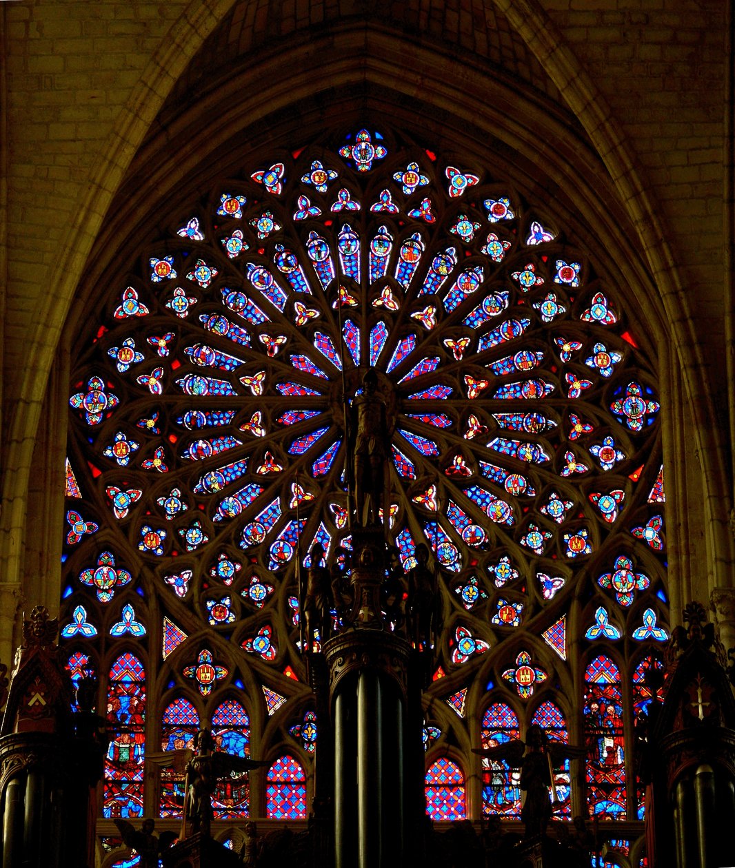 Sydrosenvinduet ved Saint Gatien Cathedral, Tours af French School
