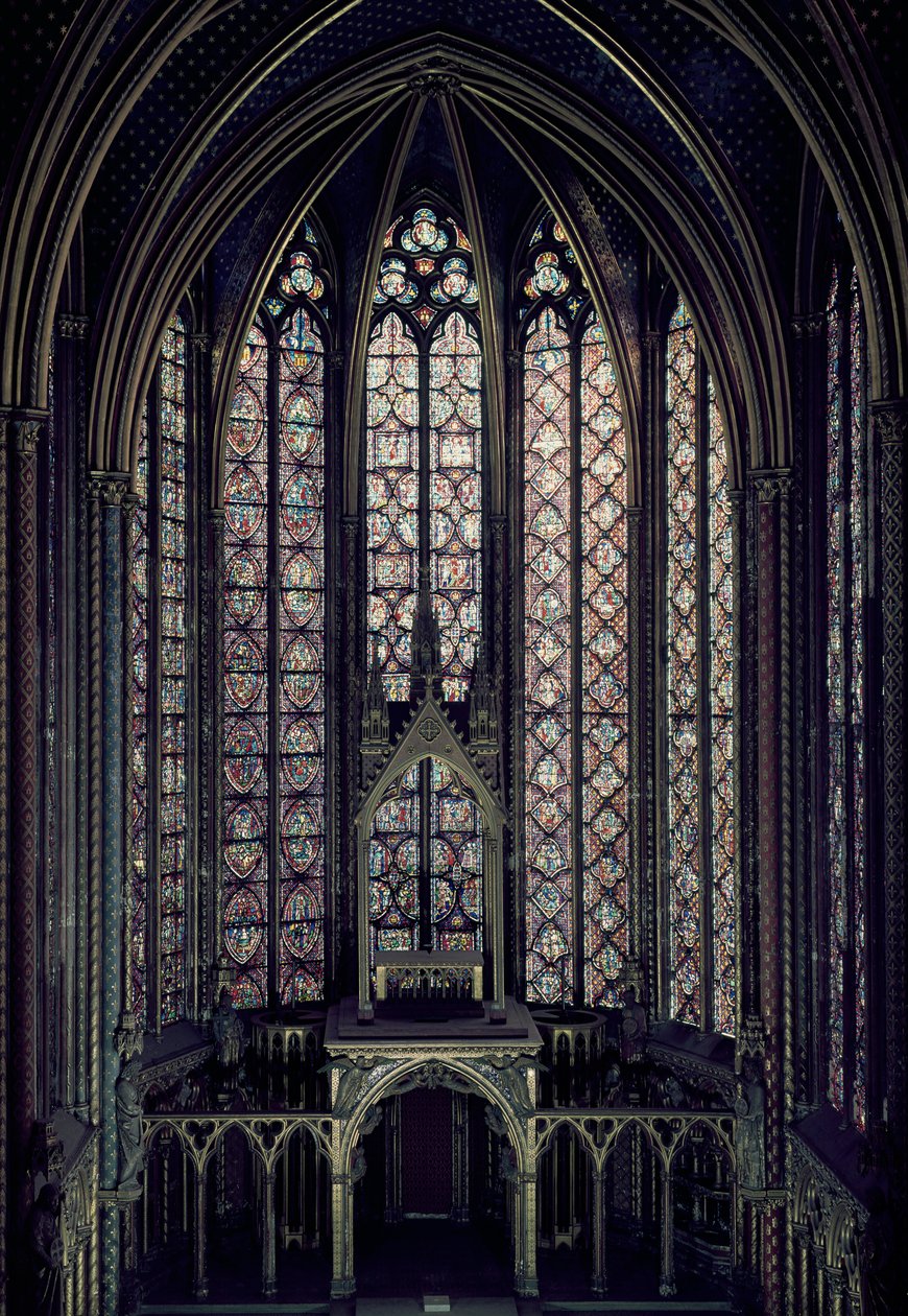 Glasmosaikvinduet i Øvre Kapels kor, 1246-48 af French School