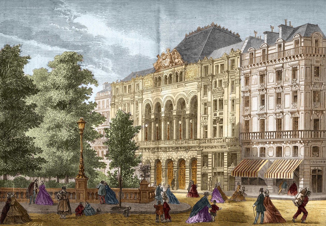 Gaitens teater i Paris i 1862. af French School