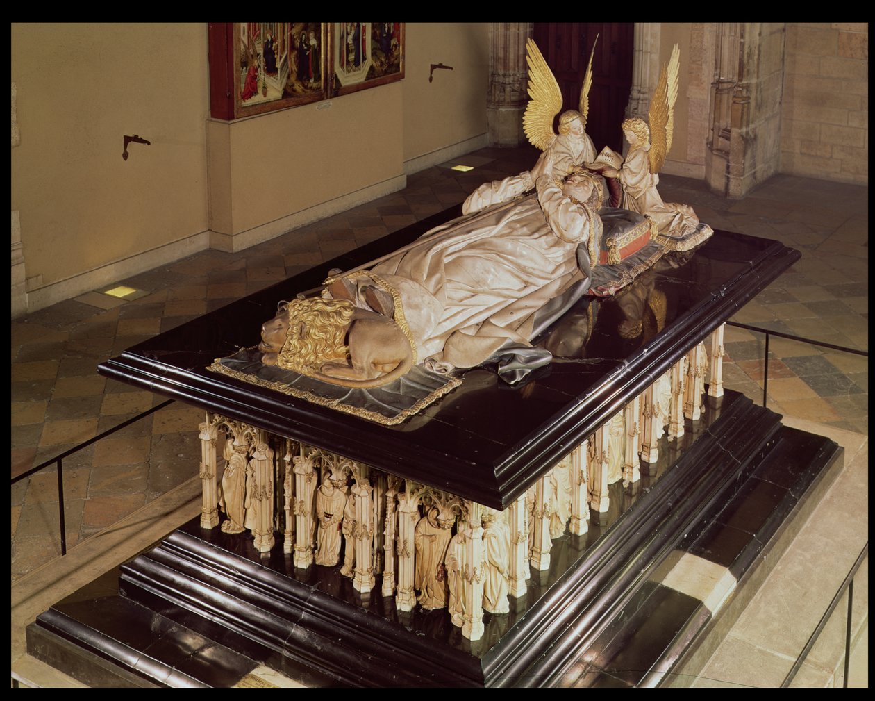 Graven af Filip den Dristige, hertug af Bourgogne (1342-1404), af Jean de Marville (d.1389), Claus Sluter (d.14056) og Claus de Werve (ca. 1380-1439), bestilt til klostret i Champmol, 1385-1410 af French School