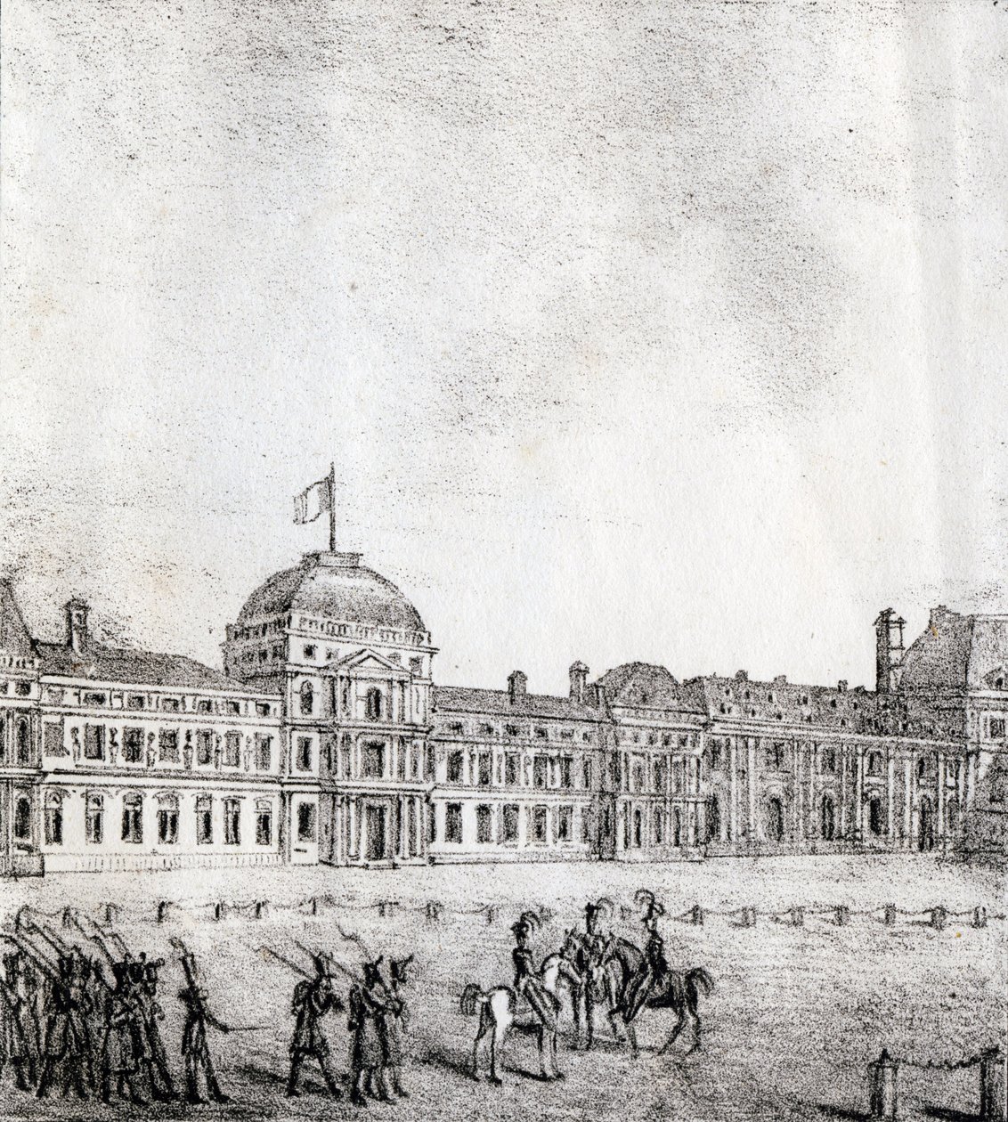 Tuilerierne - "Alphabet Picturesque des Monumens de Paris" c.1840 (gravering) af French School