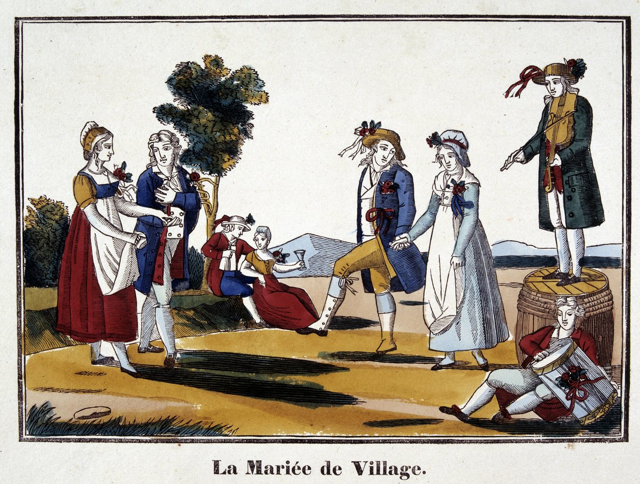 Landsbyens brud - billeder af Epinal af French School