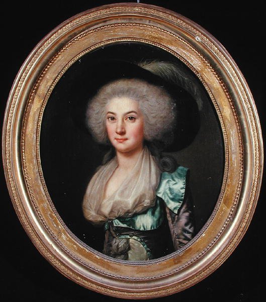 Louis Charles Joseph de Vergennes hustru (olie på lærred) af French School