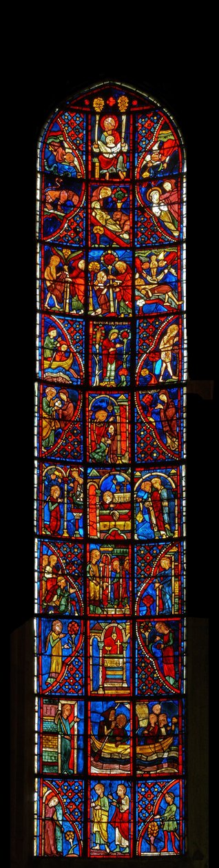 Vinduet til St. Mary den egyptiske af French School