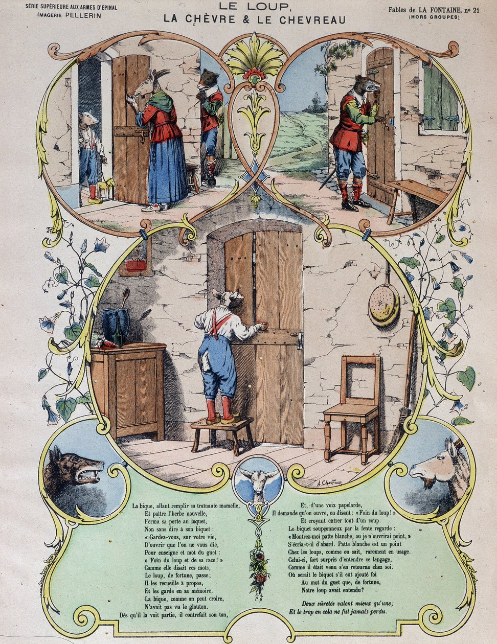 Ulven, geden og geden - Fables de La Fontaine en images d