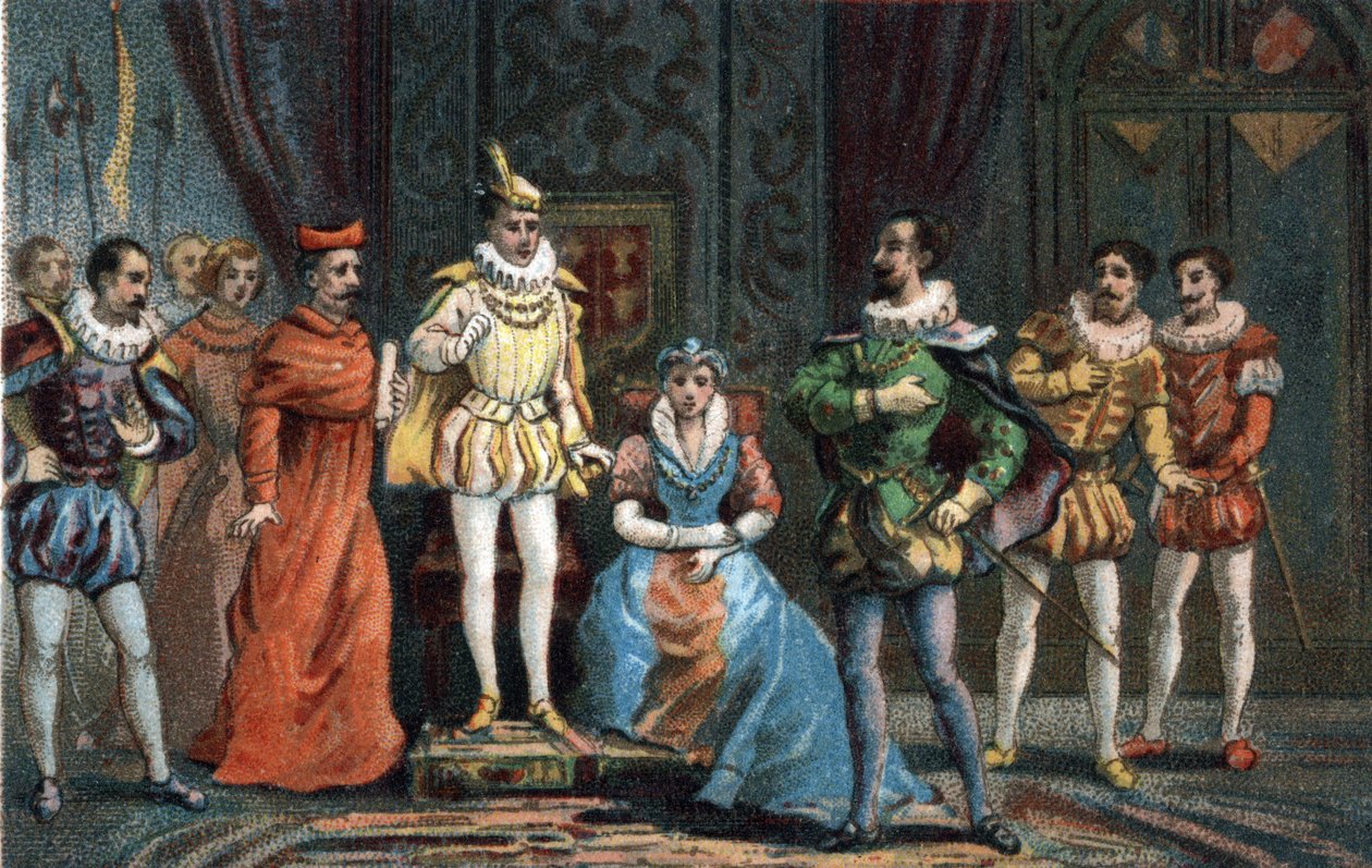 Den unge prins Francois II, der blev konge af Frankrig (1544-1560), erklærede over for parlamentets deputerede, at han valgte som regenter hertugen af Guise (Francois). af French School