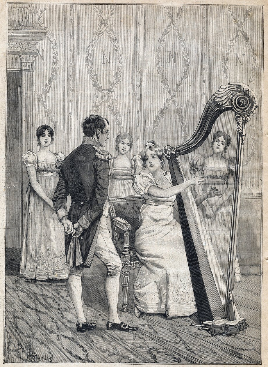 Theatre de la Porte Saint Martin, hvor et skuespil med titlen "Napoleon""-drama spilles, i "Le Petit Parisien"" den 17/12/1893 (gravering) af French School