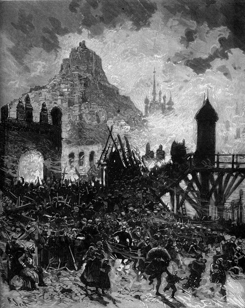 Teaterfremstilling: "" Michel Strogoff"" af Jules Verne (1828-1905) og Adolphe d