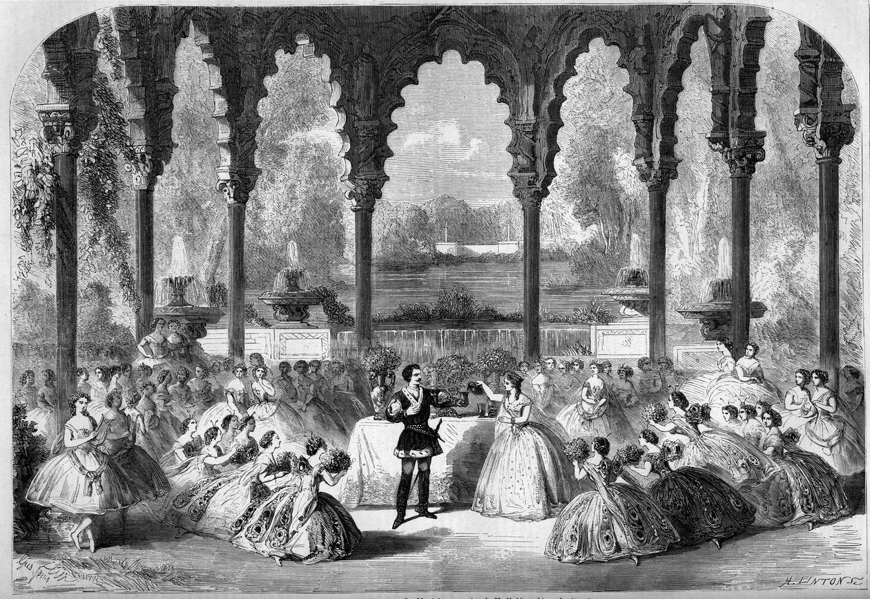 Teaterrepræsentation ved Academy Imperiale de Musique, Paris af French School