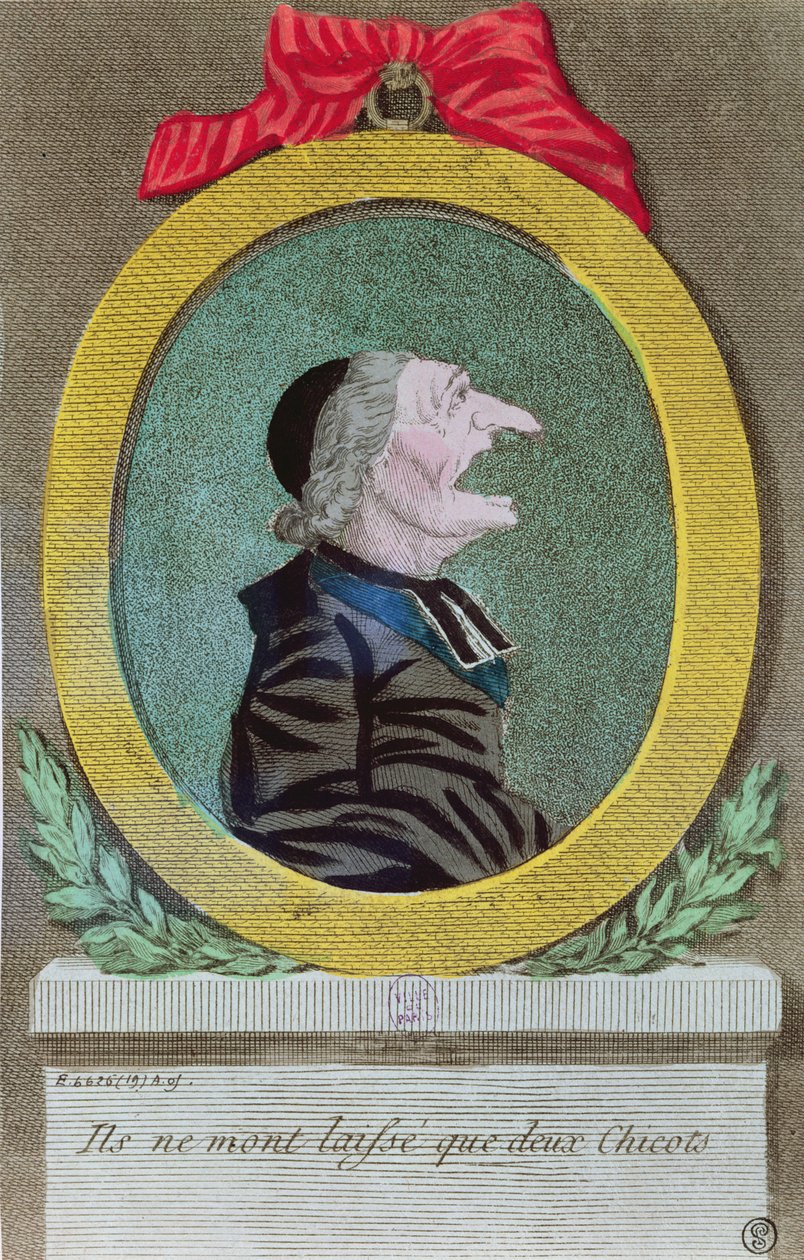 De har kun efterladt mig to Stubbe, 2. November 1789 af French School