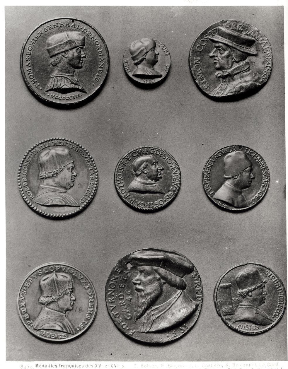Thomas Bohier, 1513, Pierre Briconnet, Simon Costieres, Robert Briconnet, kardinal Guillaume dEstouteville (ca. 1403-83), Jean Carondelet (1468-1545), Pierre de Sacierges, kardinal F. de Tournon, 1535, af French School