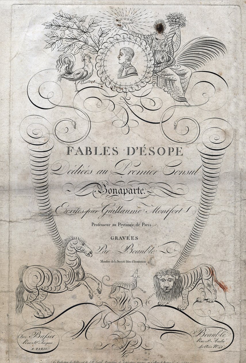 Titelside på "" Fables d