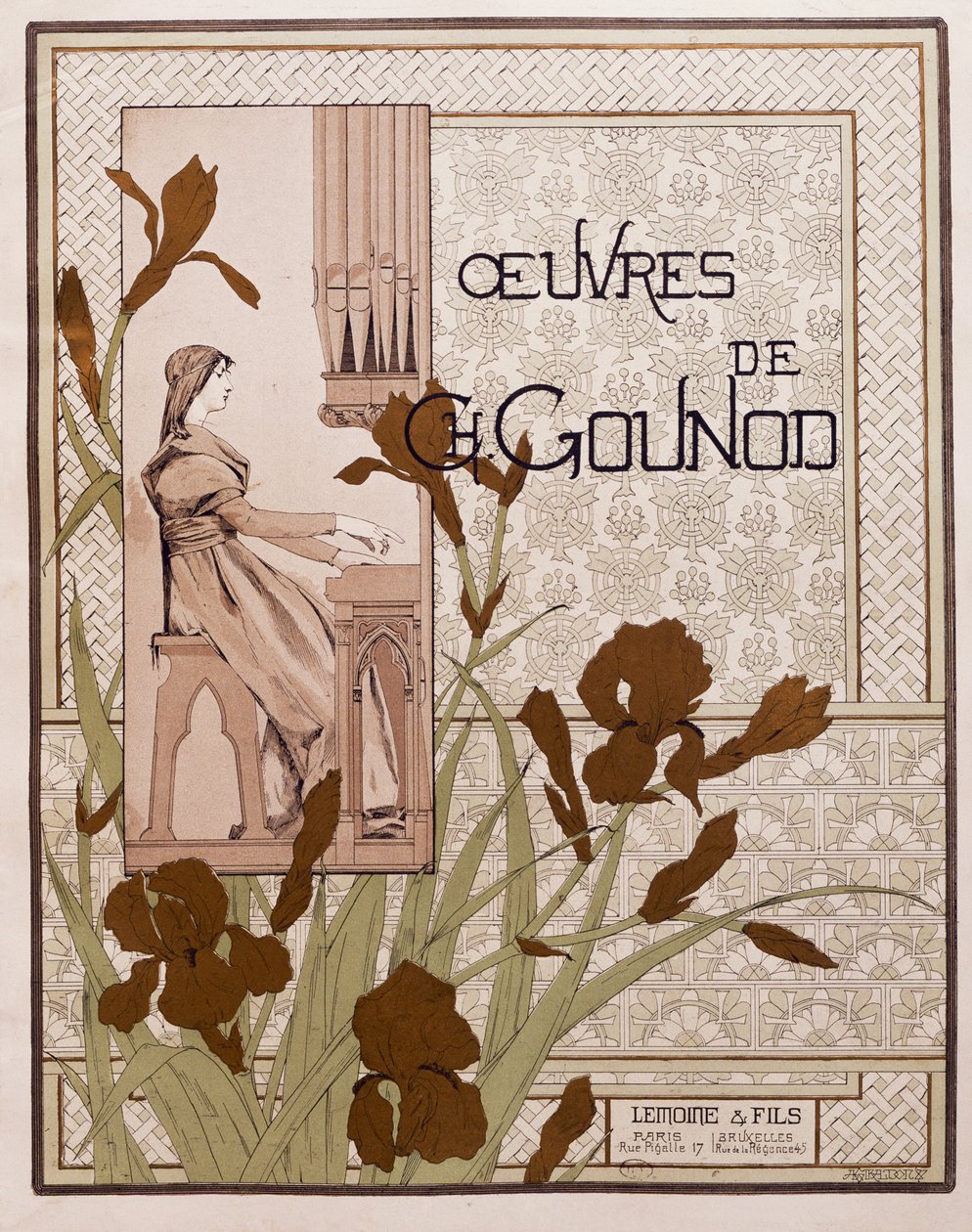 Titelside på samling af operaer af Charles Gounod af French School