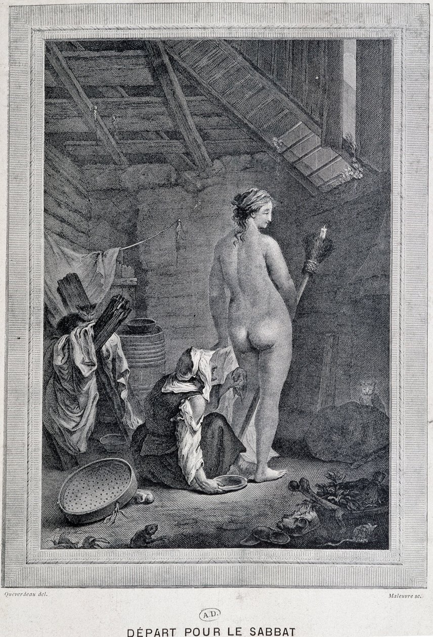 Heksens toilet før sabbatten - Frankrig af French School