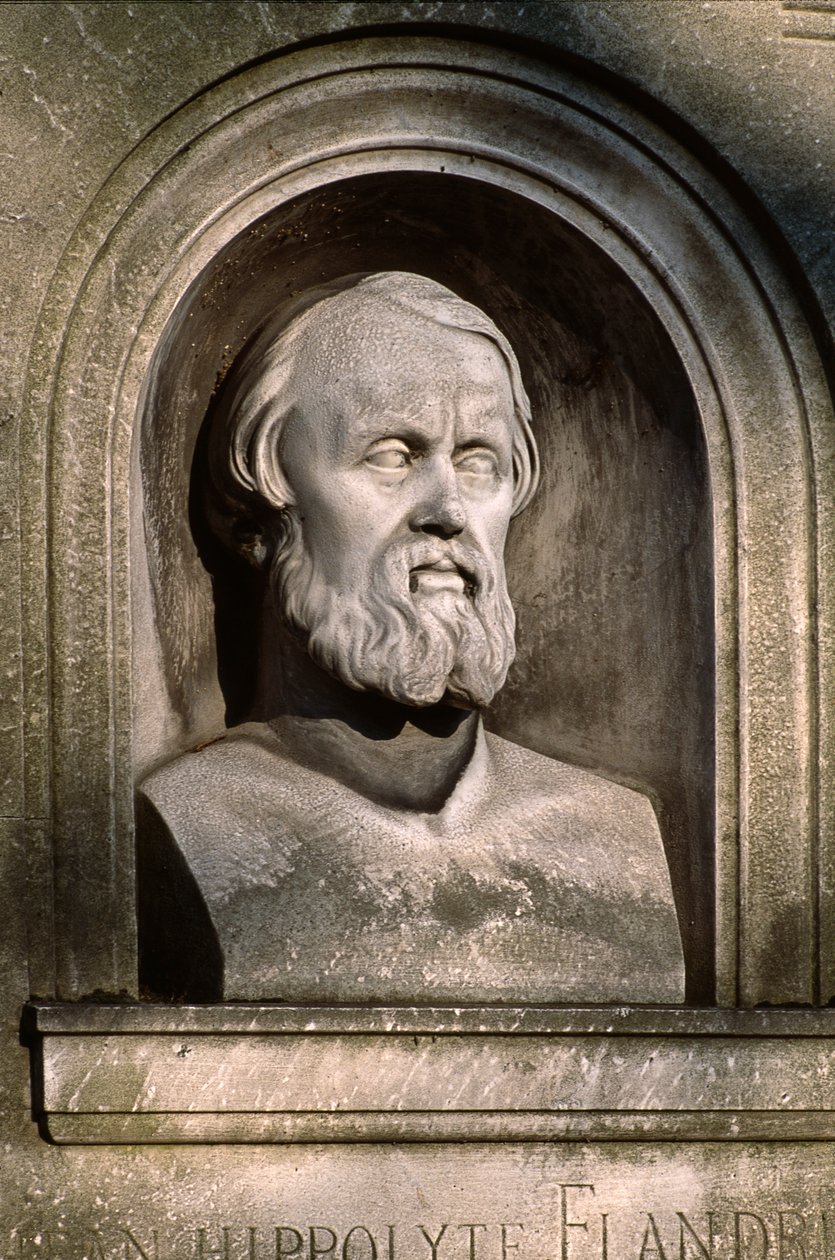 Hyppolyte Flandrins grav (1809-64) af French School
