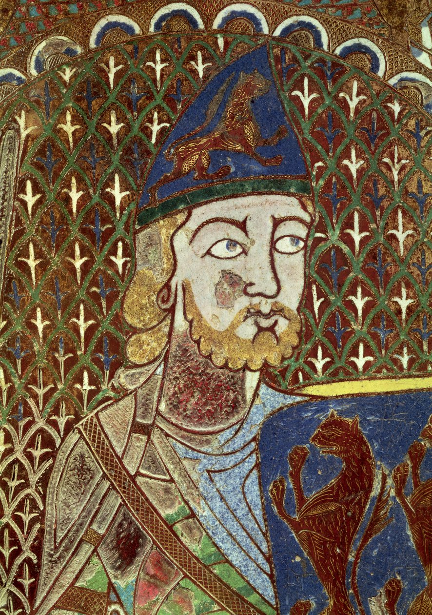 Gravplade af Geoffrey Plantagenet af French School