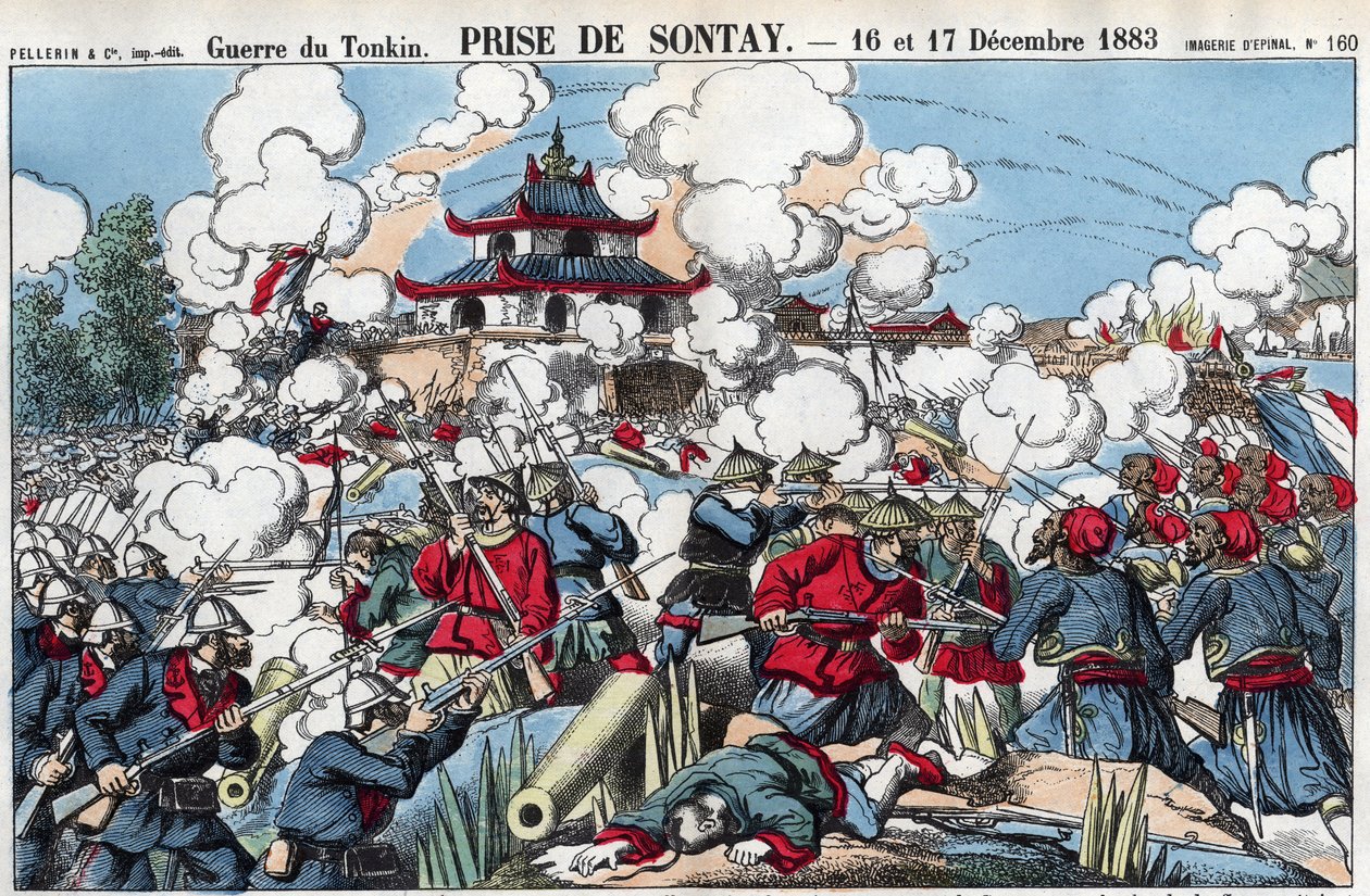Tonkin War: Capture of Sontay, 16. og 17. december af French School