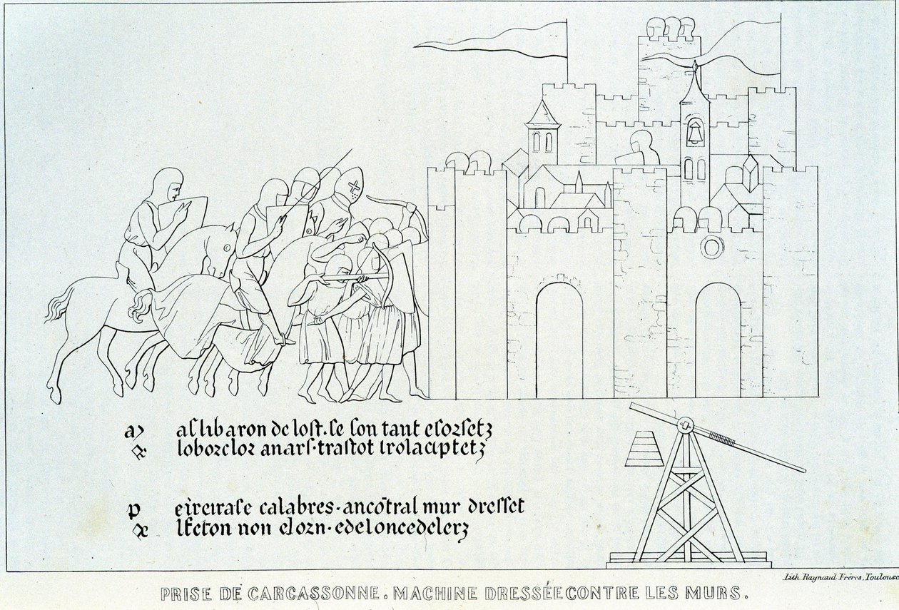 Taget fra Carcassonne af French School
