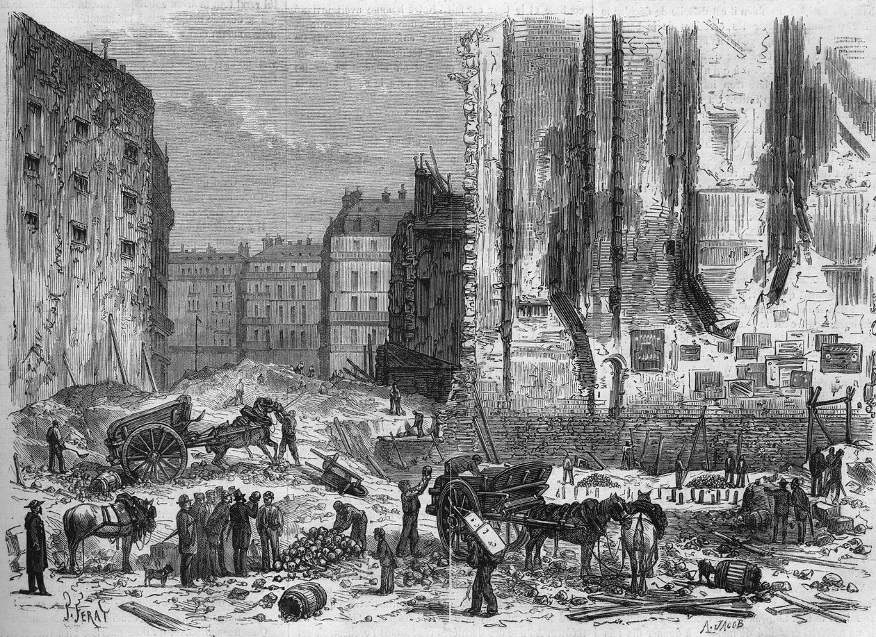 Transformationer af Paris under det andet imperium, Haussmannske Paris; opdagelse af et ossuarium under opførelsen af ​​rue de Maubeuge af French School