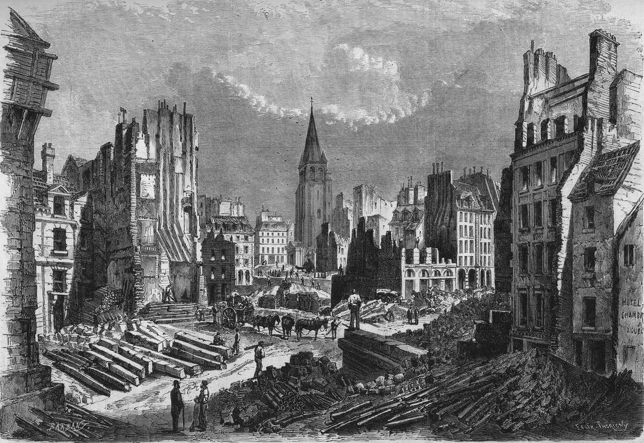 Transformationer af Paris under det andet imperium, Haussmannske Paris: åbning af rue de Rennes af French School