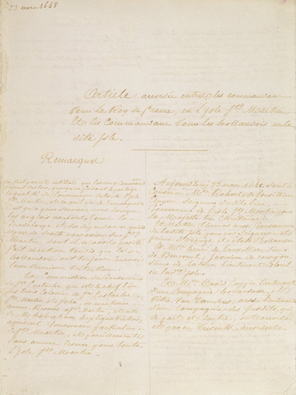 Concordia-traktaten, 23. marts 1648 af French School