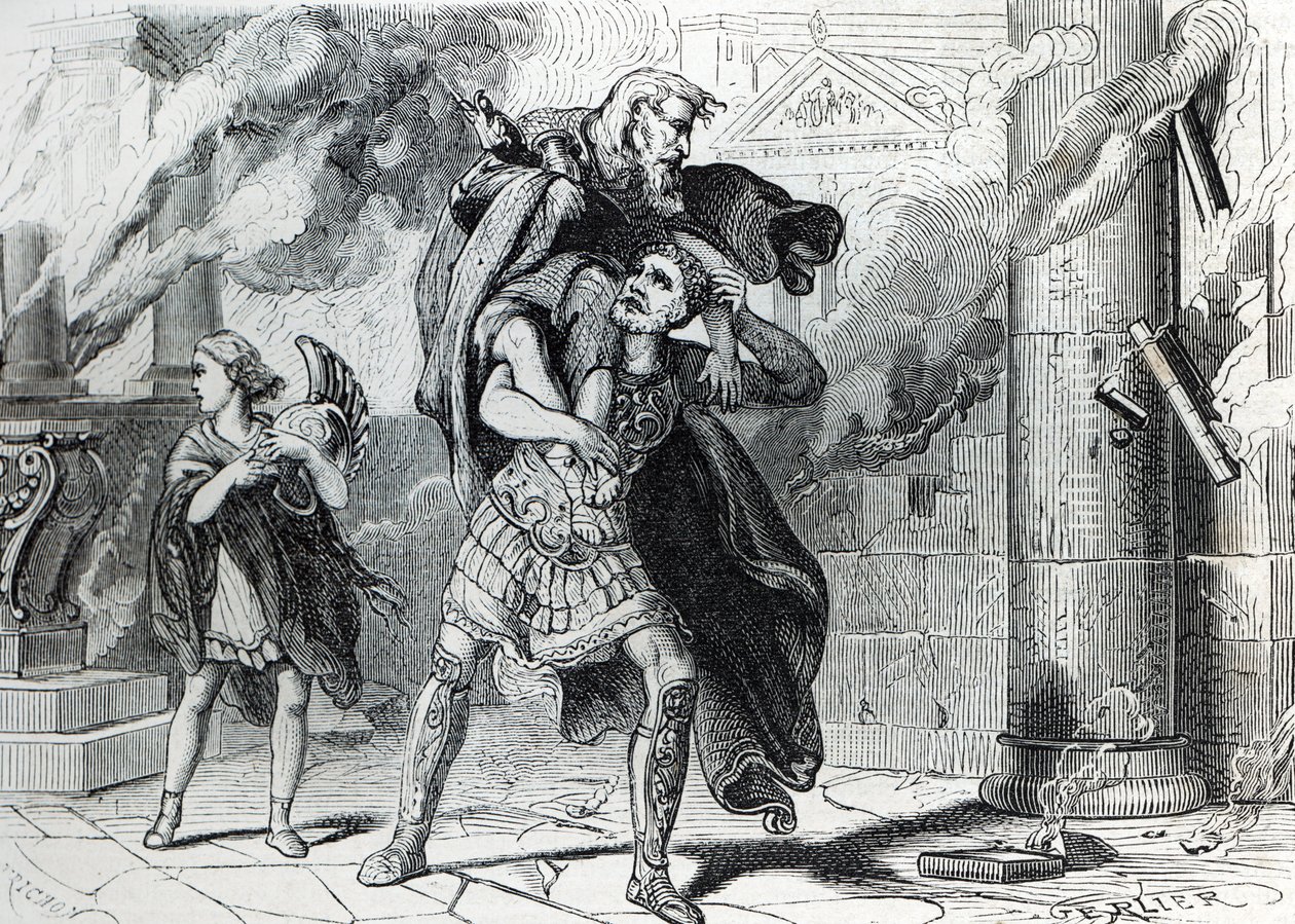 Trojansk læk (gravering) 1864 af French School