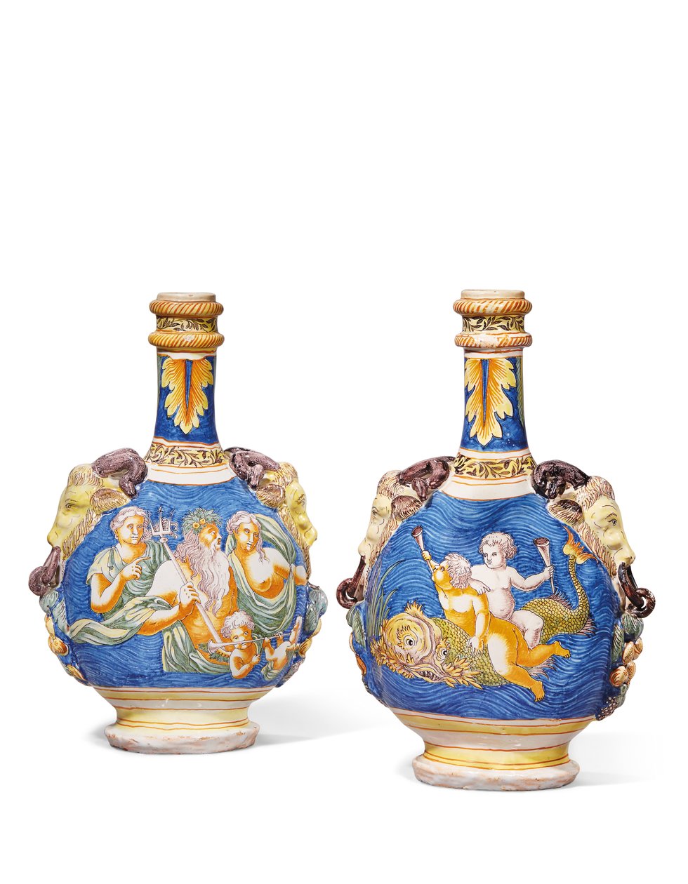 To græskar, Nevers, ca. 1680-1700 af French School