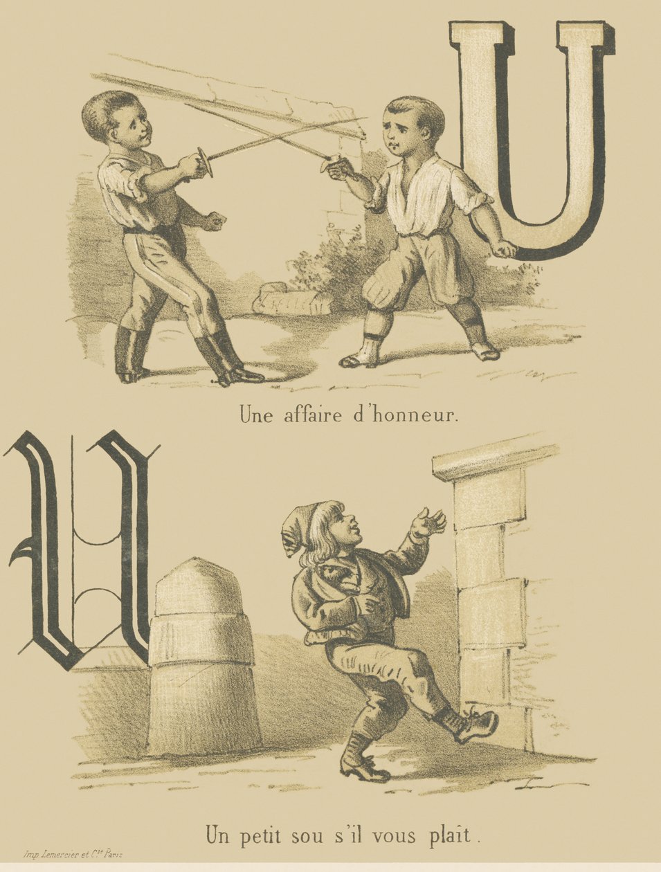 U: Et spørgsmål om ære/A little penny please af French School