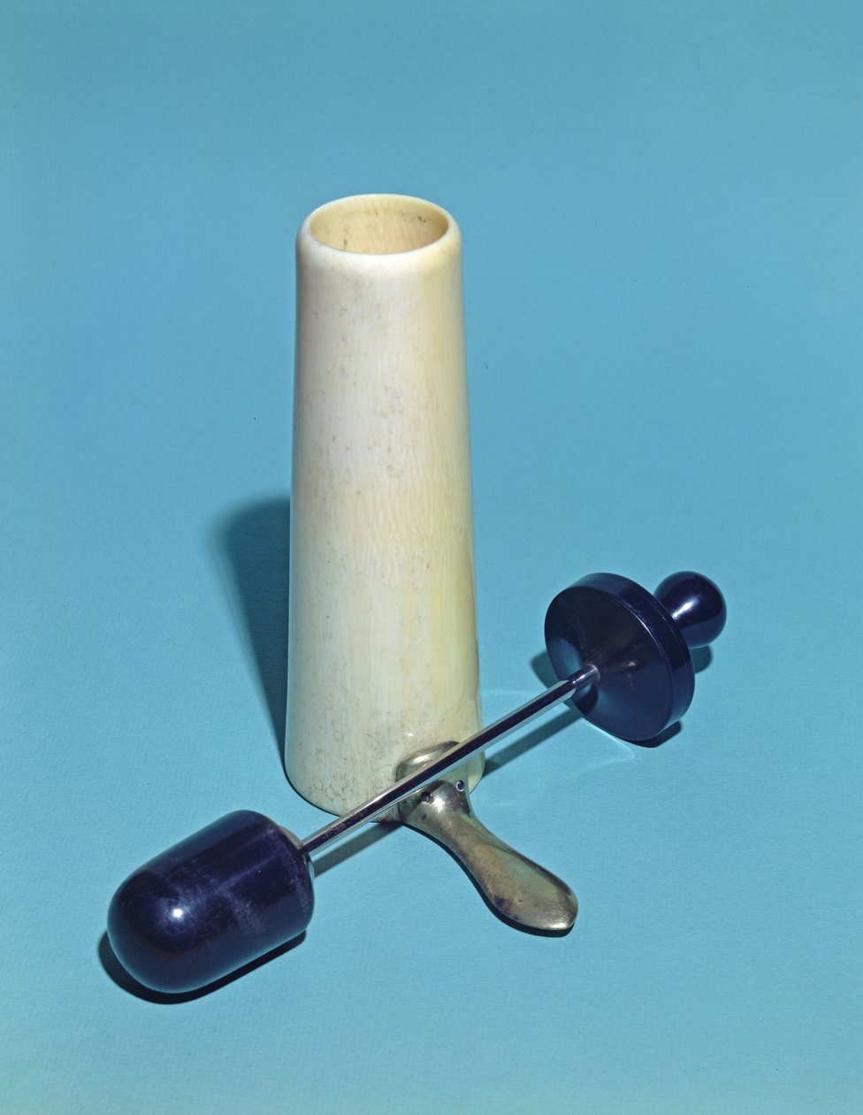 Vaginalt spekulum brugt af Antoine Jobert de Lamballe (1799-1867) (metal og elfenben) af French School