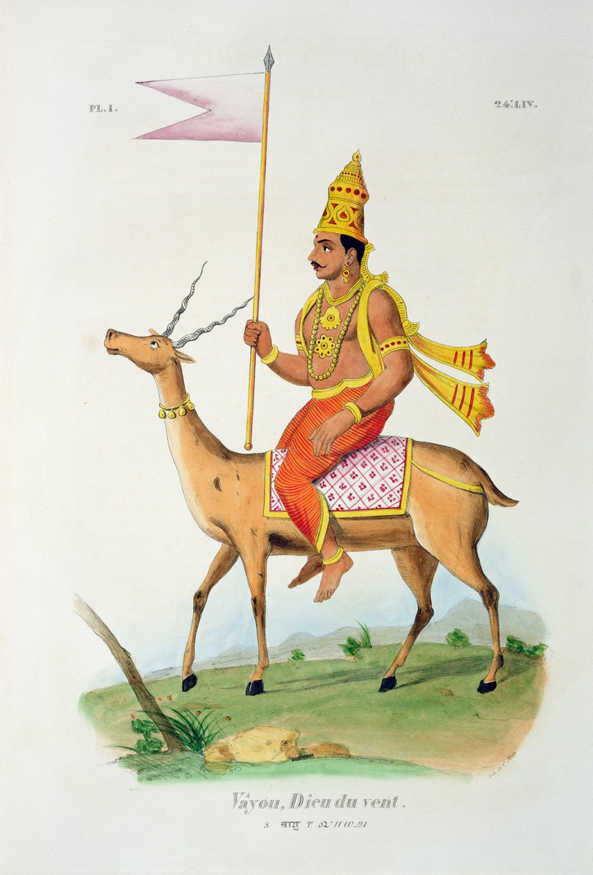Vayu, graveret af C. de Motte (1785-1836) af French School