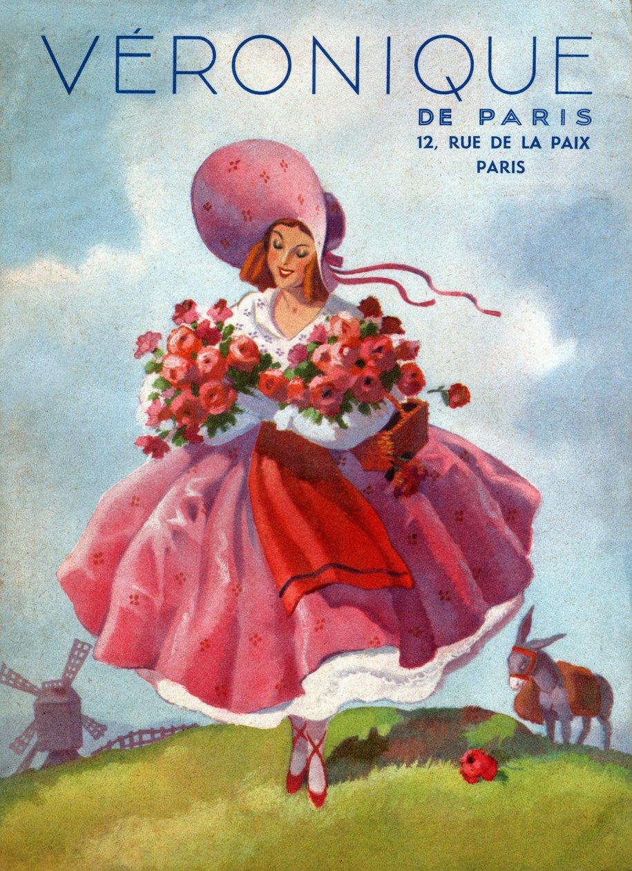 Veronique kjoler. ca. 1920 (gravering) af French School