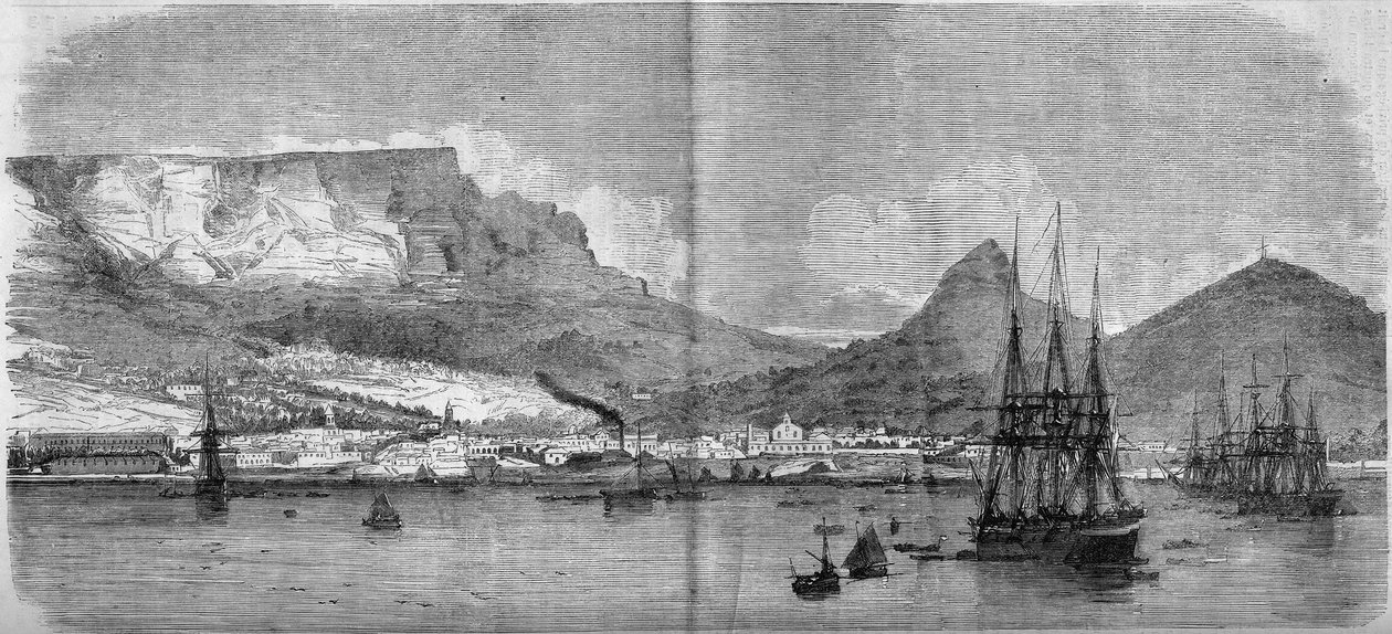 Udsigt over Cape Town (Cape Town, Cape Town), Sydafrika af French School