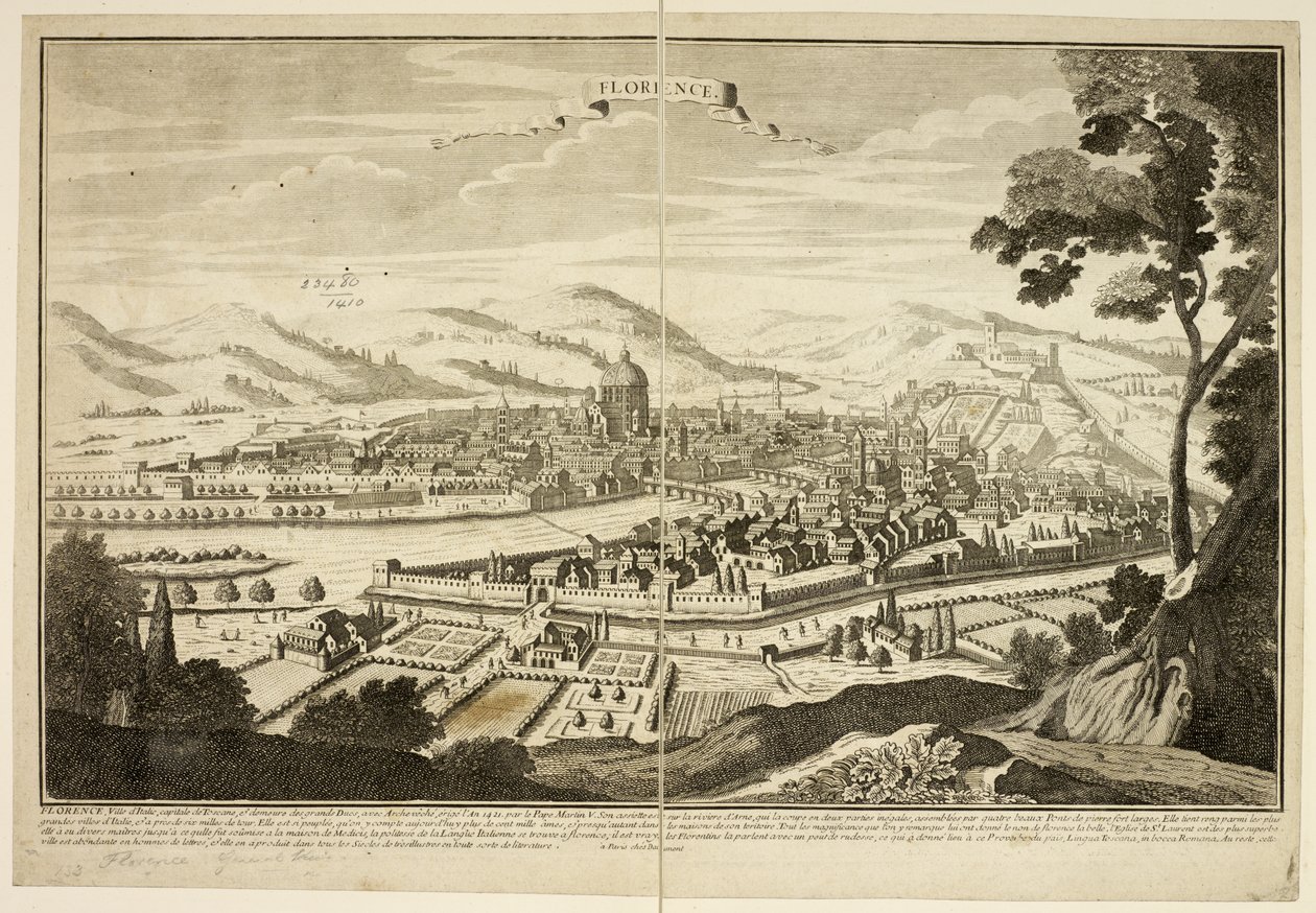 Udsigt over Firenze af French School