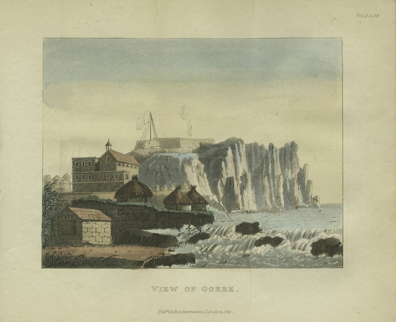 Udsigt over Goree, 1821 af French School