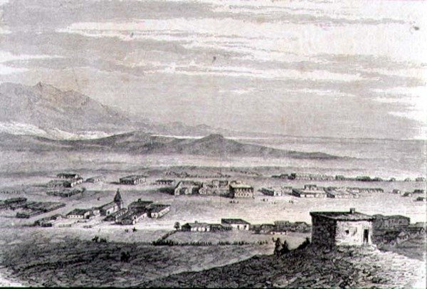 Udsigt over Los Angeles i 1860