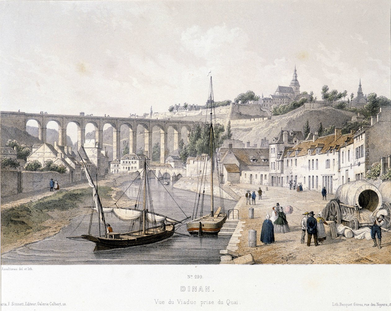 Udsigt over Dinan-viadukten (Cote d