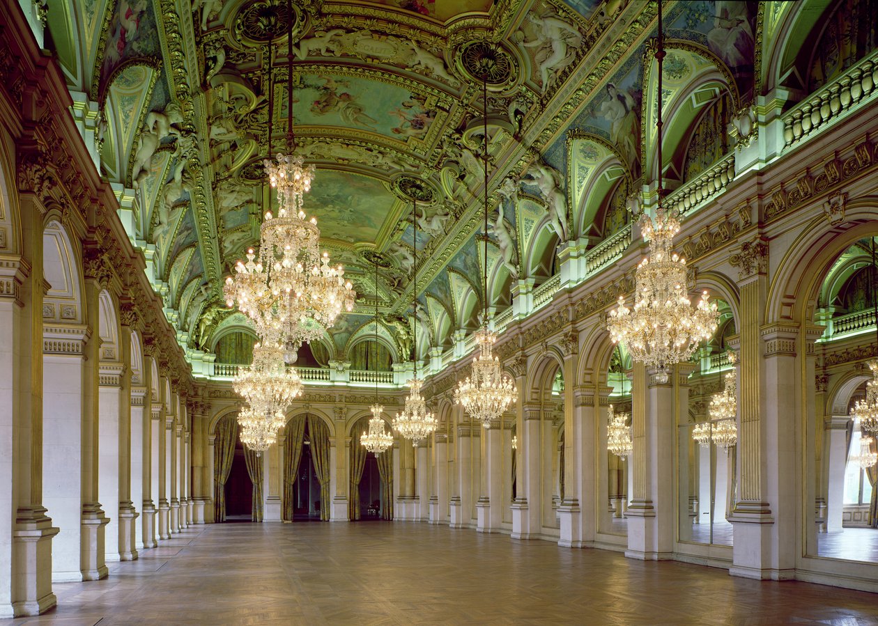 Udsigt over Grande Salle des Fetes, efter 1871 af French School