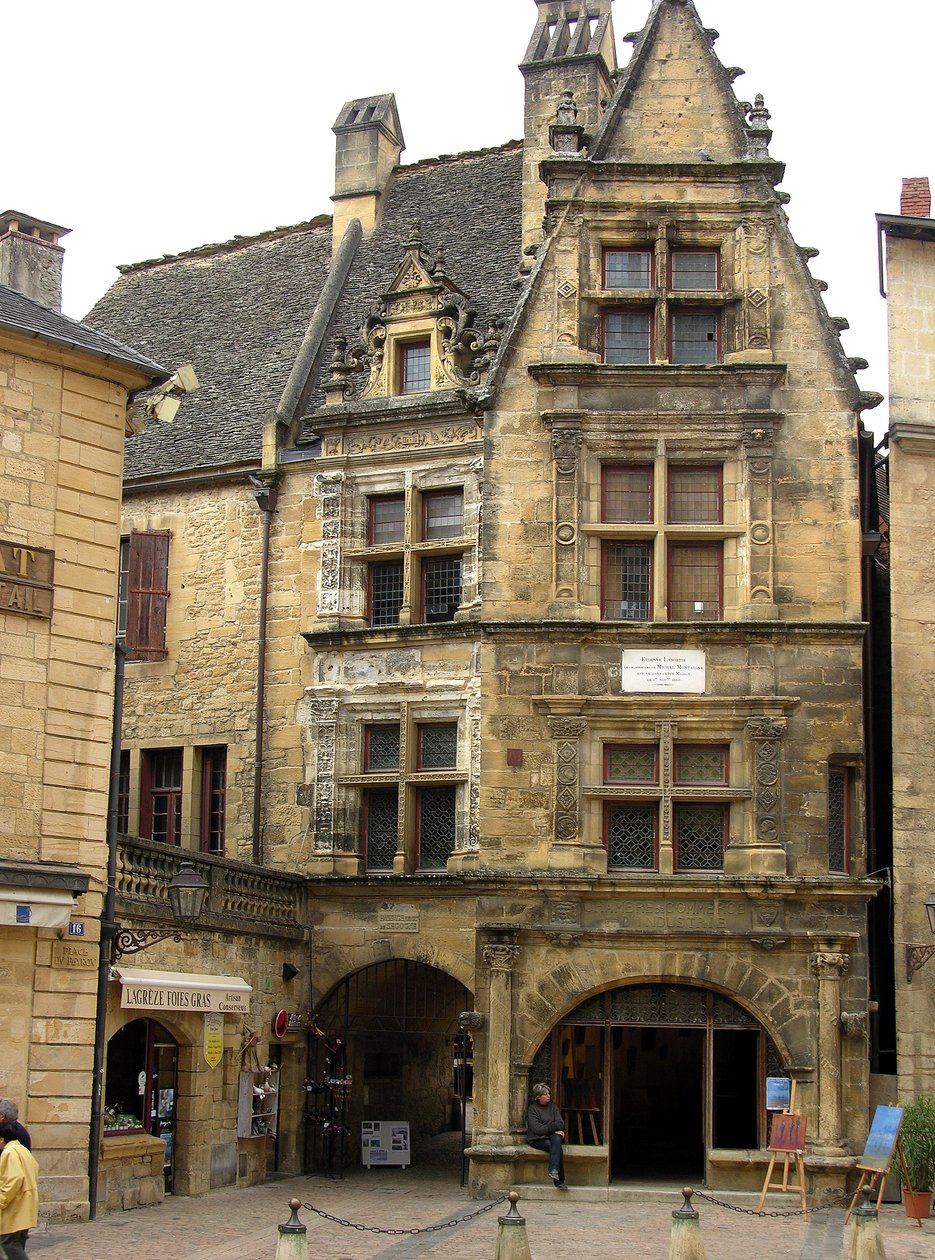 Udsigt over Maison de La Boetie af French School